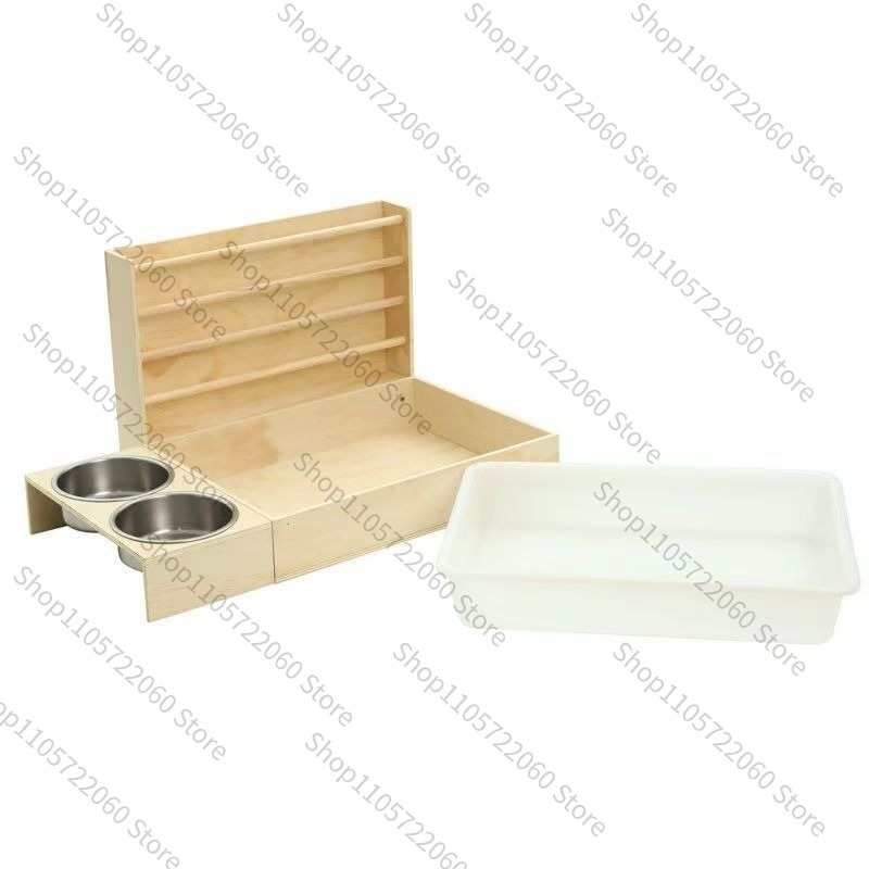 Pet Feeders - Wooden Rabbit Hay Feeder, Minimalist Wooden