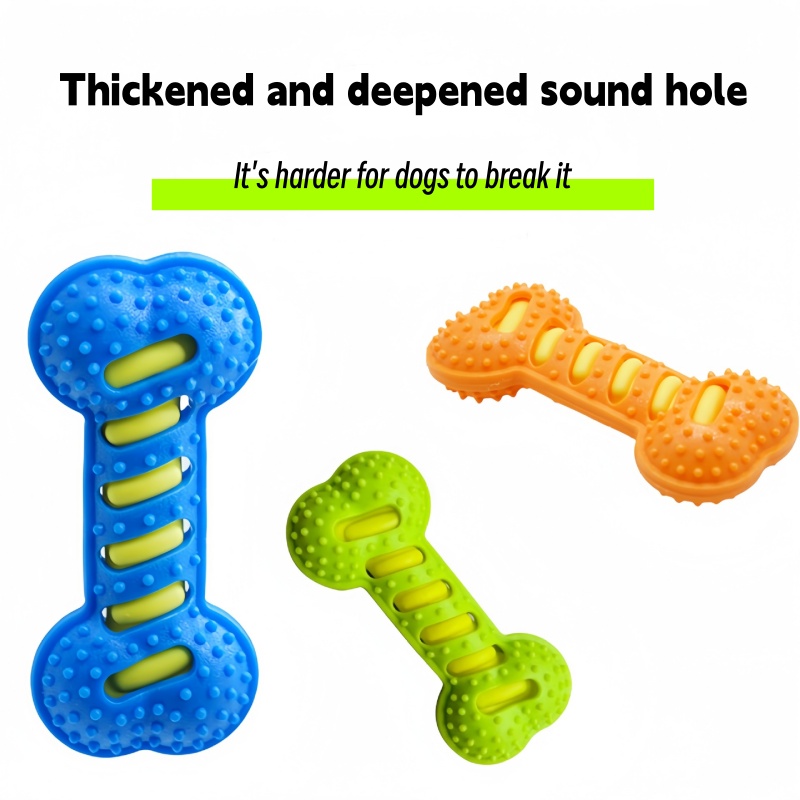 Teeth Cleaning Dog Chew Bone - Rubber Bone Dog Molar Stick Non-toxic