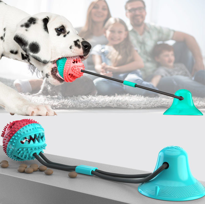 Rubber Treat Dispensing Dog Toy - Dog Chew Toys for Aggressive Chewers