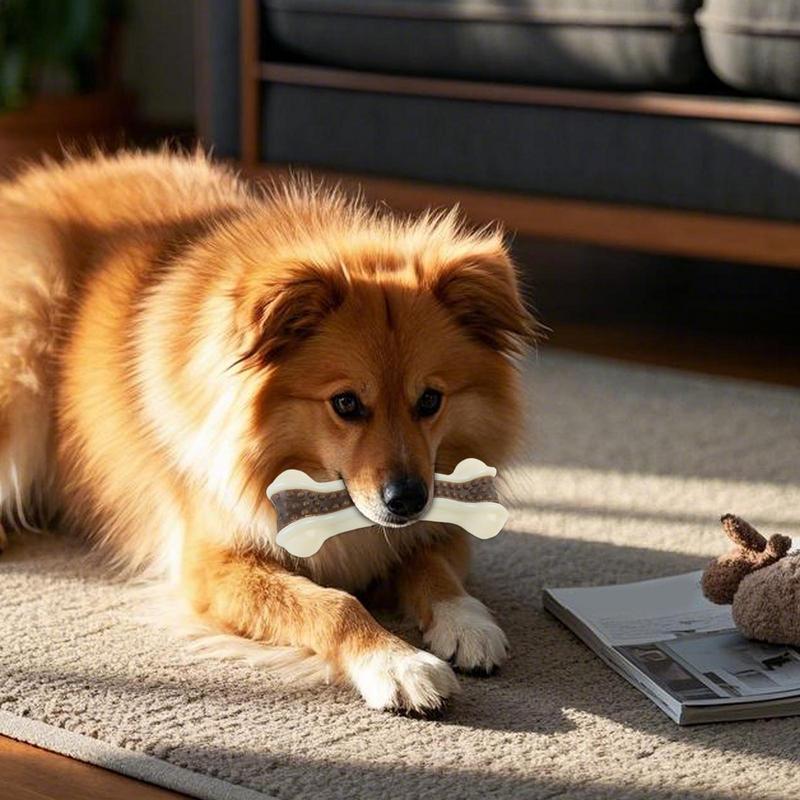 Teeth Cleaning Dog Chew Bone - Dog Bone Toy Interactive Cleaning Teeth