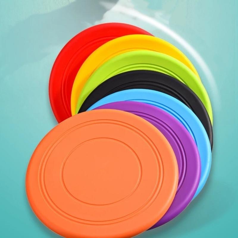 Flying Disc Dog Training Toy - Interactive Silicone Flying Saucer Toy For