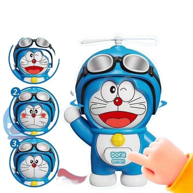 Cat Toys - Doraemon Face‑Changing Doll Press Deformable Figure