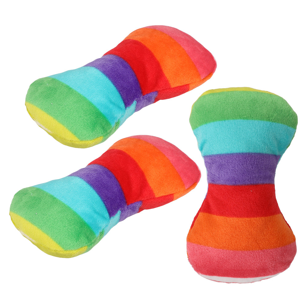 Teeth Cleaning Dog Chew Bone - 3Pcs Woolen Bone Dog Chew Soft