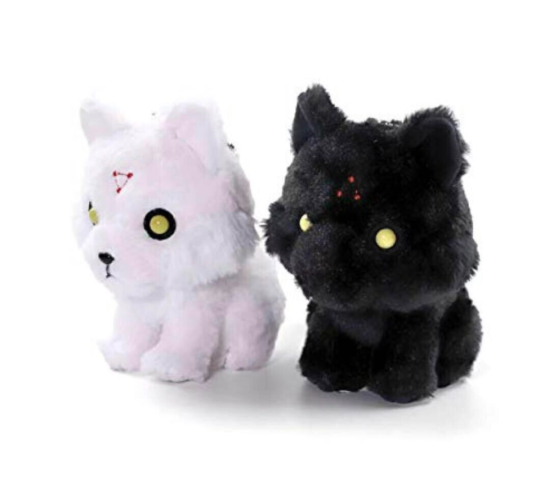 Interactive Squeaky Plush Dog Toy - New Anime Megumi Fushiguro Black White