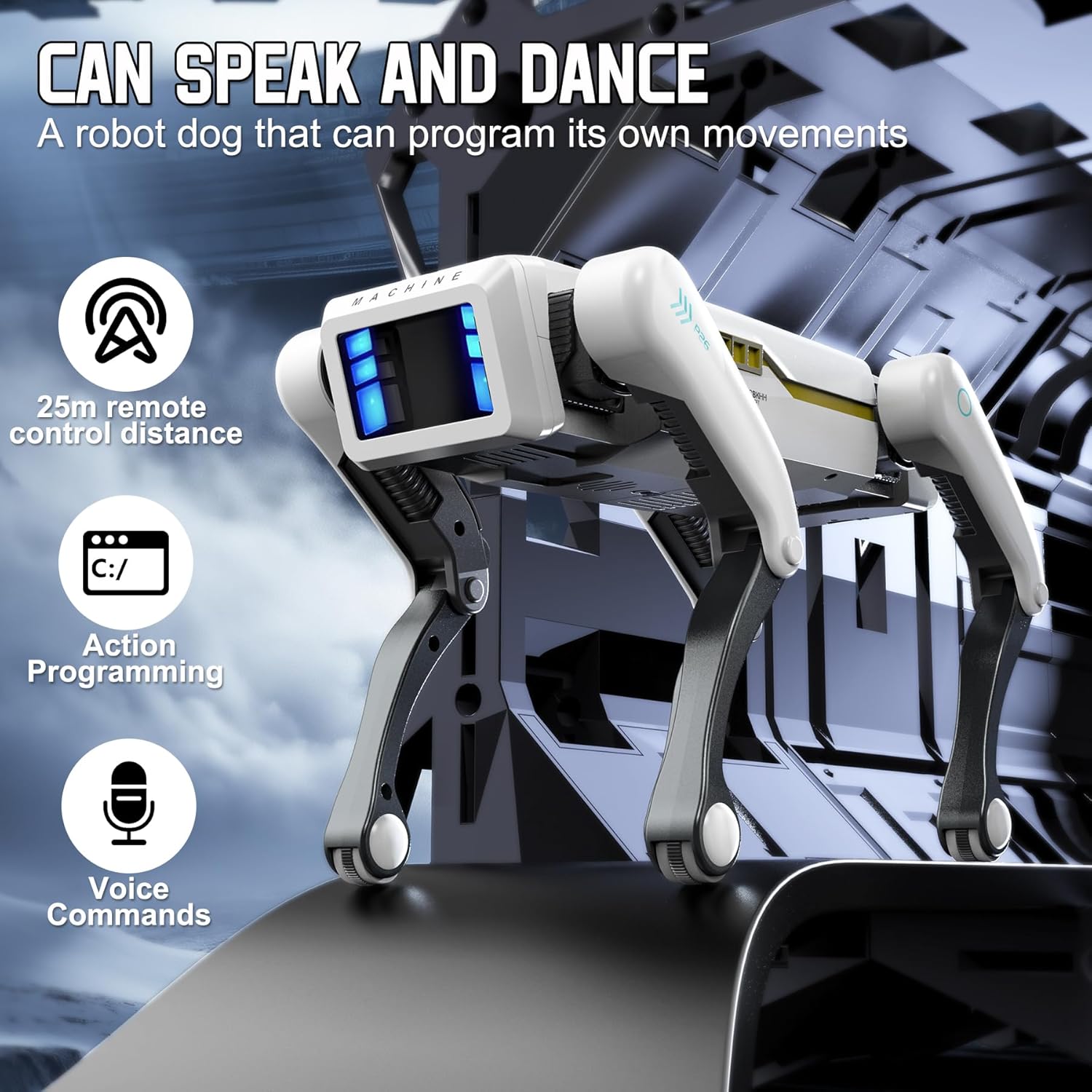 Interactive Squeaky Plush Dog Toy - RC Mechanical Dog Multifunction Intelligent RC
