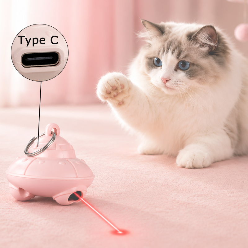 Laser Pointer Cat Toy Automatic - USB Charging Electric Cat Laser Toy