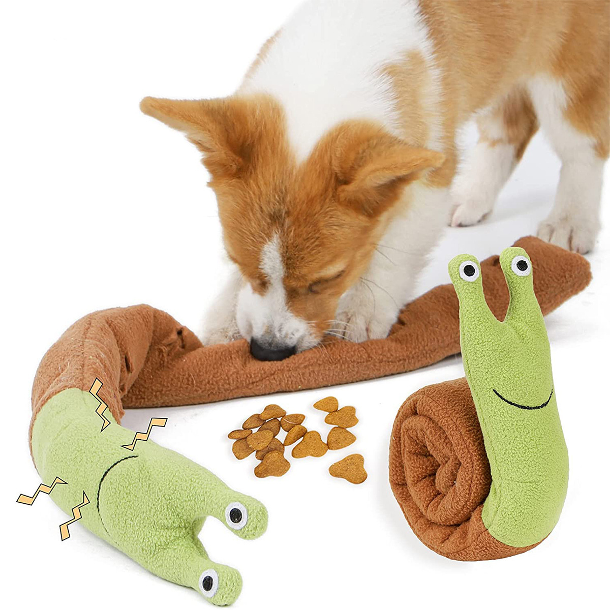 Dog Puzzle Feeder Toy - Dog Cat Snail Sniffing Puzzle Toy