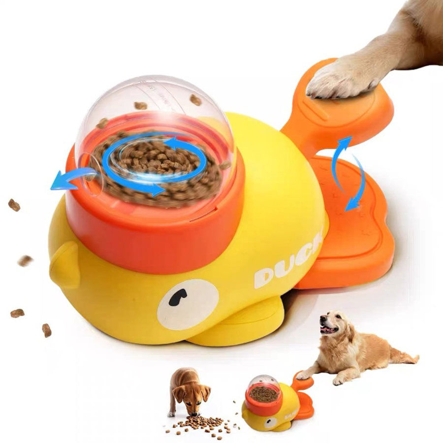 Dog Puzzle Feeder Toy - 2-in-1 Interactive Dog Toy Pet Automatic
