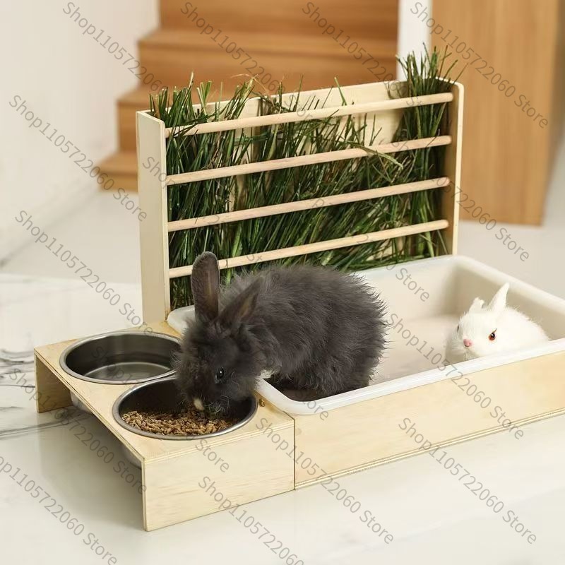 Wooden Rabbit Hay Feeder, Mini - огляд і ціна Pet Feeders
