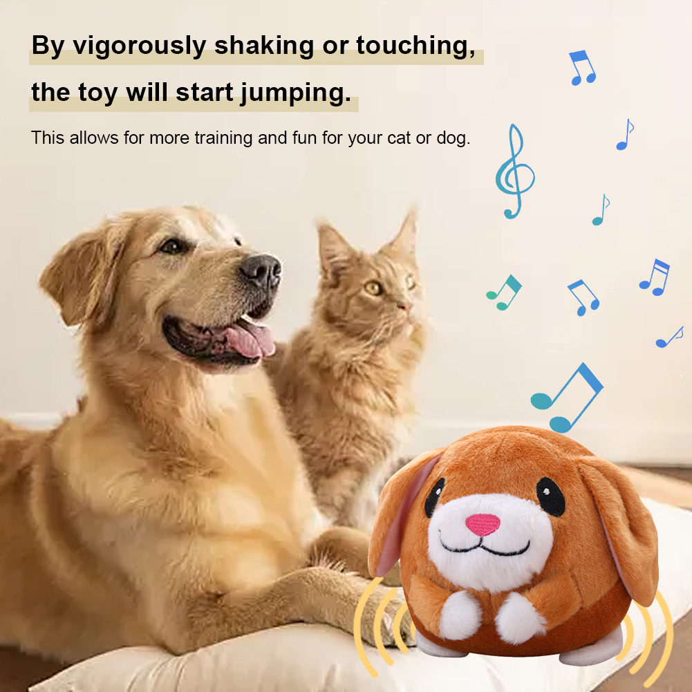 Plush Automatic Bouncing Toys  - огляд і ціна Automatic Moving Dog Ball