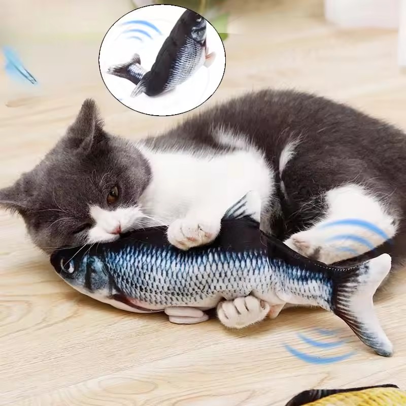 Cat Dog Toy Fish USB Charging  - огляд і ціна Electric Floppy Fish Dog Toy