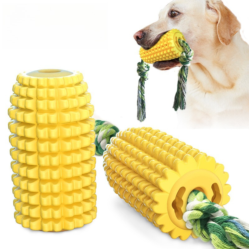 Corn-Shaped Dog Chew Toy for A - огляд і ціна Dog Rope Toy Aggressive Chewers
