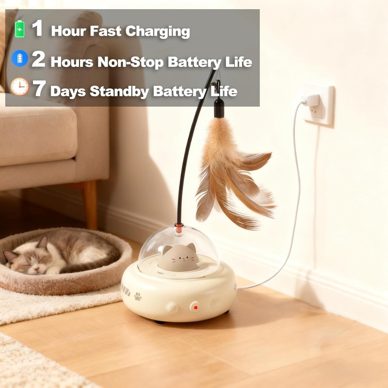 Low Noise 2 in 1 Rechargeable  - огляд і ціна Laser Pointer Cat Toy Automatic