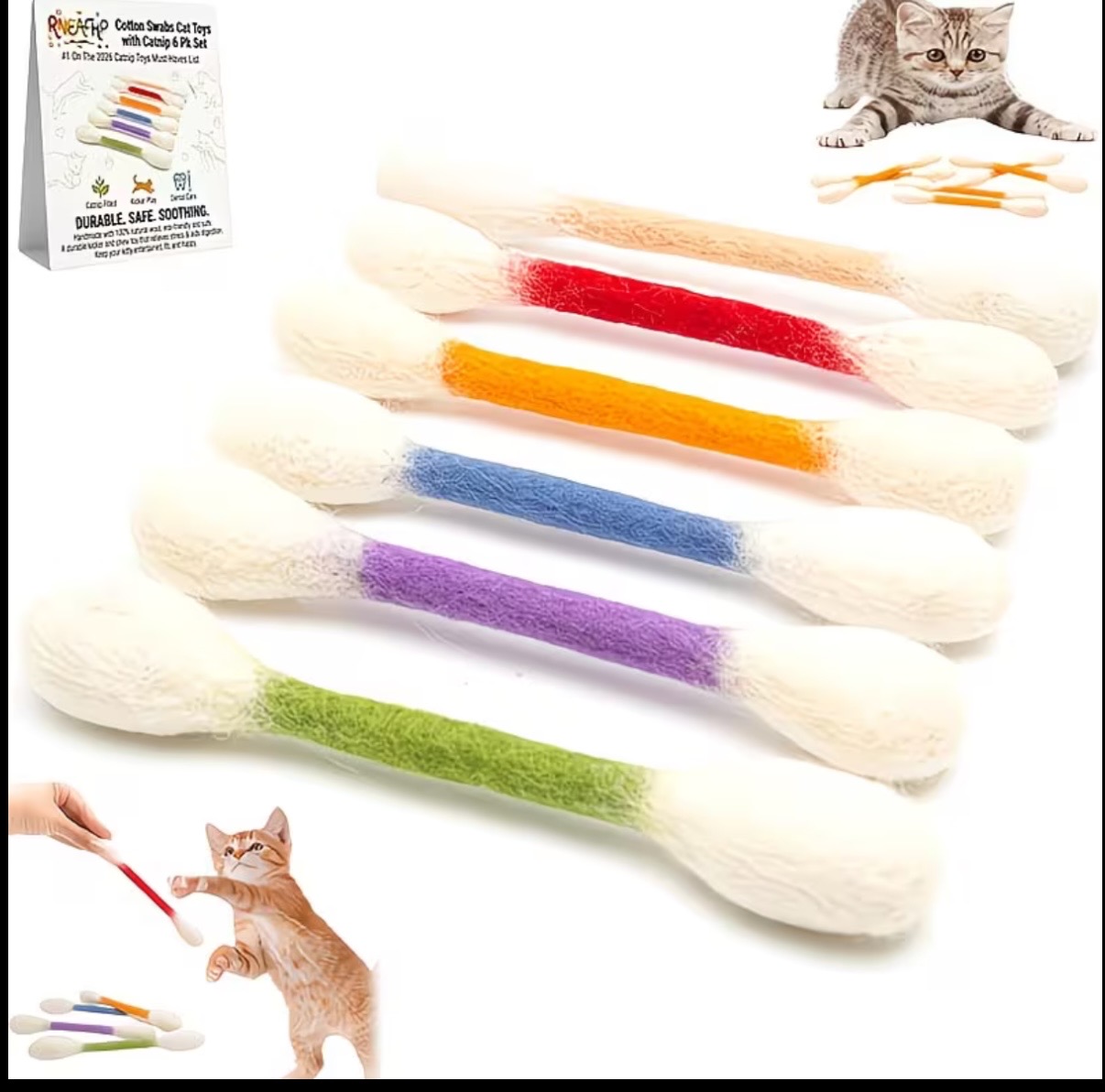6 in 1 Cat Toy Set Catnip Toys - огляд і ціна Catnip Interactive Plush Mouse