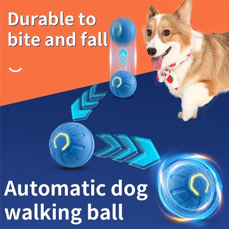 AT84-2PCS Smart Dog Ball Elect - огляд і ціна Automatic Moving Dog Ball