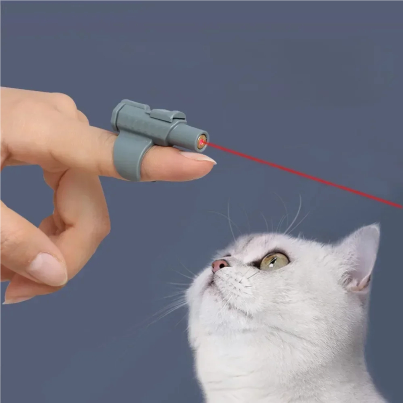 Portable Mini Laser Cat Toy -  - огляд і ціна Laser Pointer Cat Toy Automatic