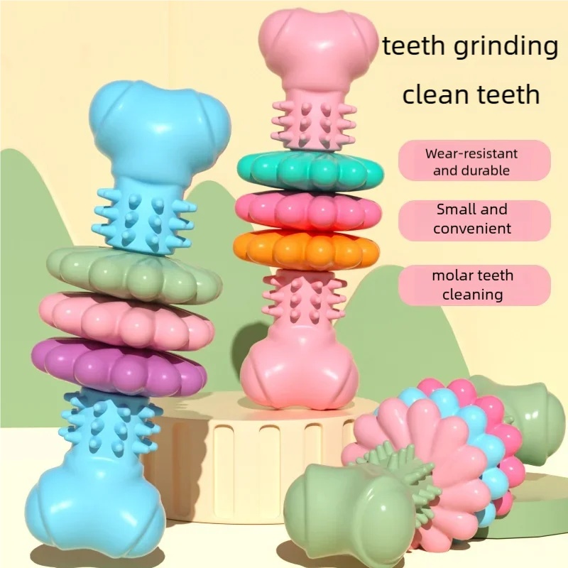 Durable TPR Dog Chew Toy Bone  - огляд і ціна Teeth Cleaning Dog Chew Bone