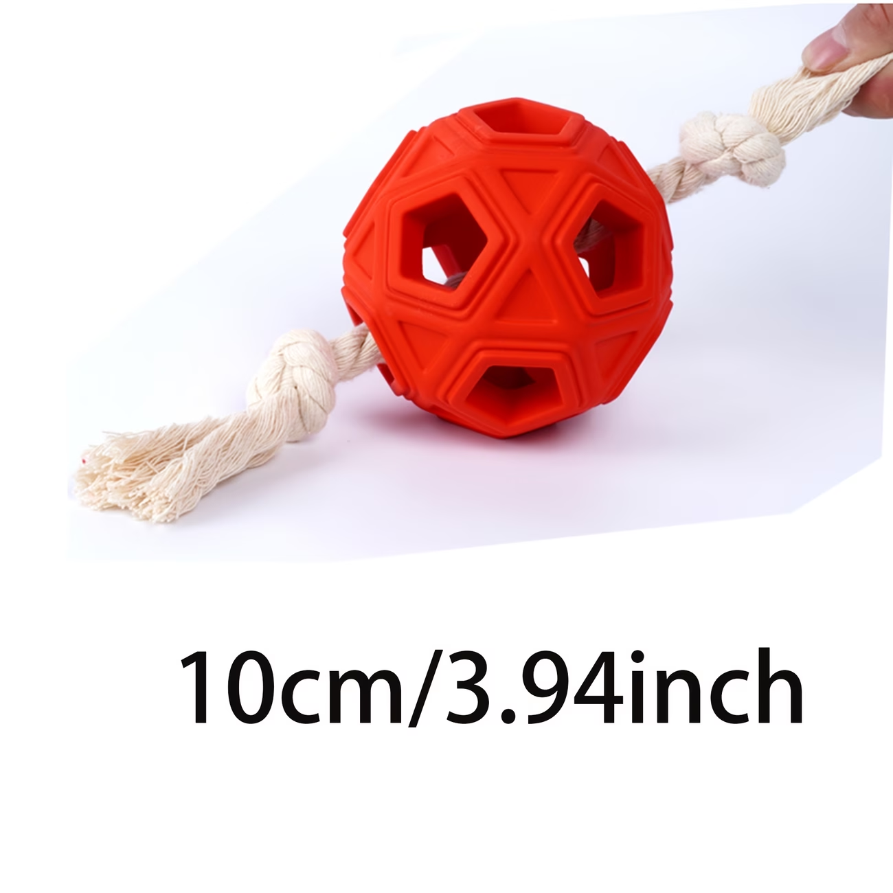 Durable Rubber Dog Chew Ball w - огляд і ціна Dog Rope Toy Aggressive Chewers