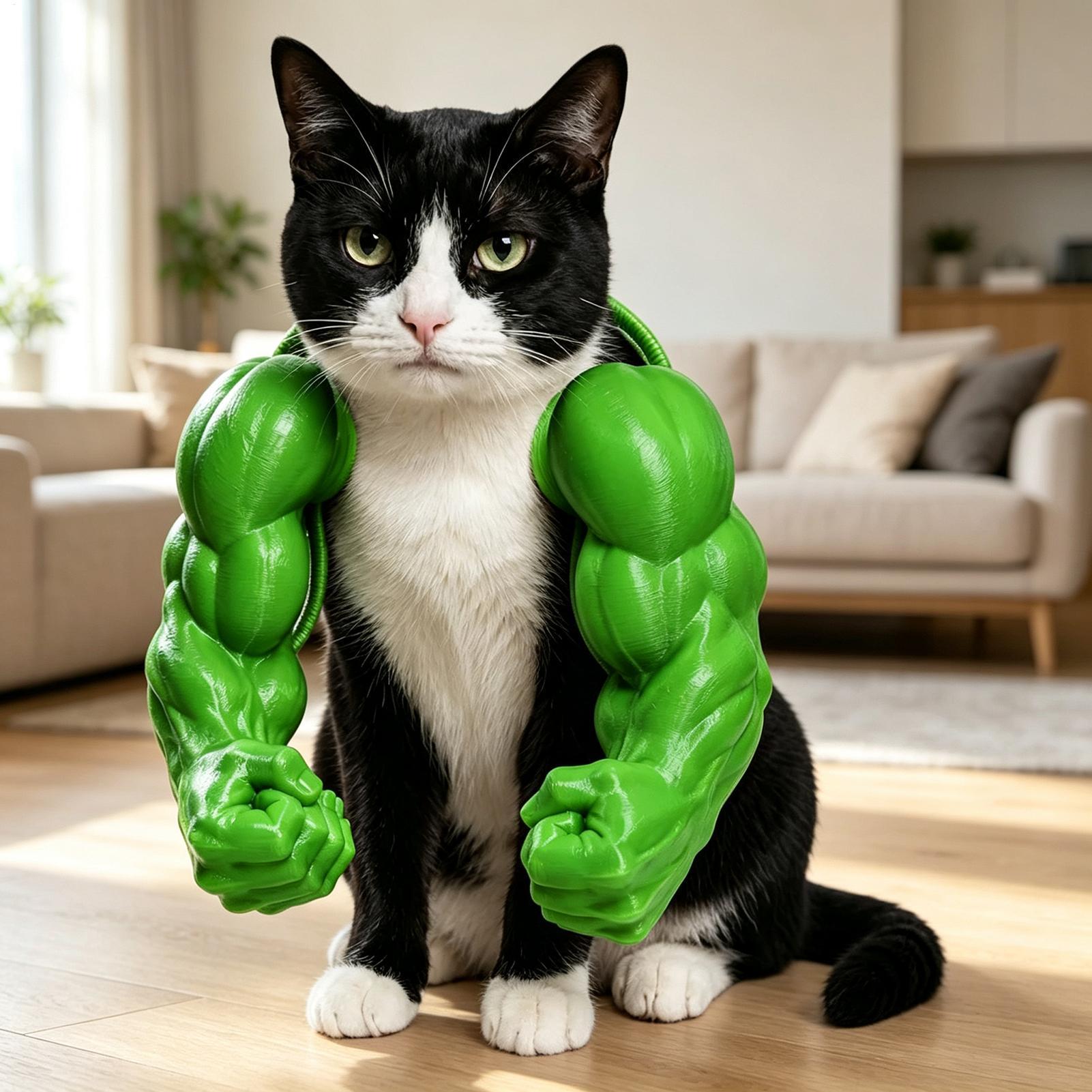Funny Cat Muscle Arm 3D Printe - огляд і ціна Interactive Squeaky Plush Dog Toy