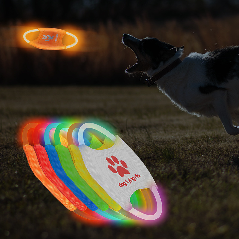 LED Dog Flying Disc,LED Light  - огляд і ціна Flying Disc Dog Training Toy
