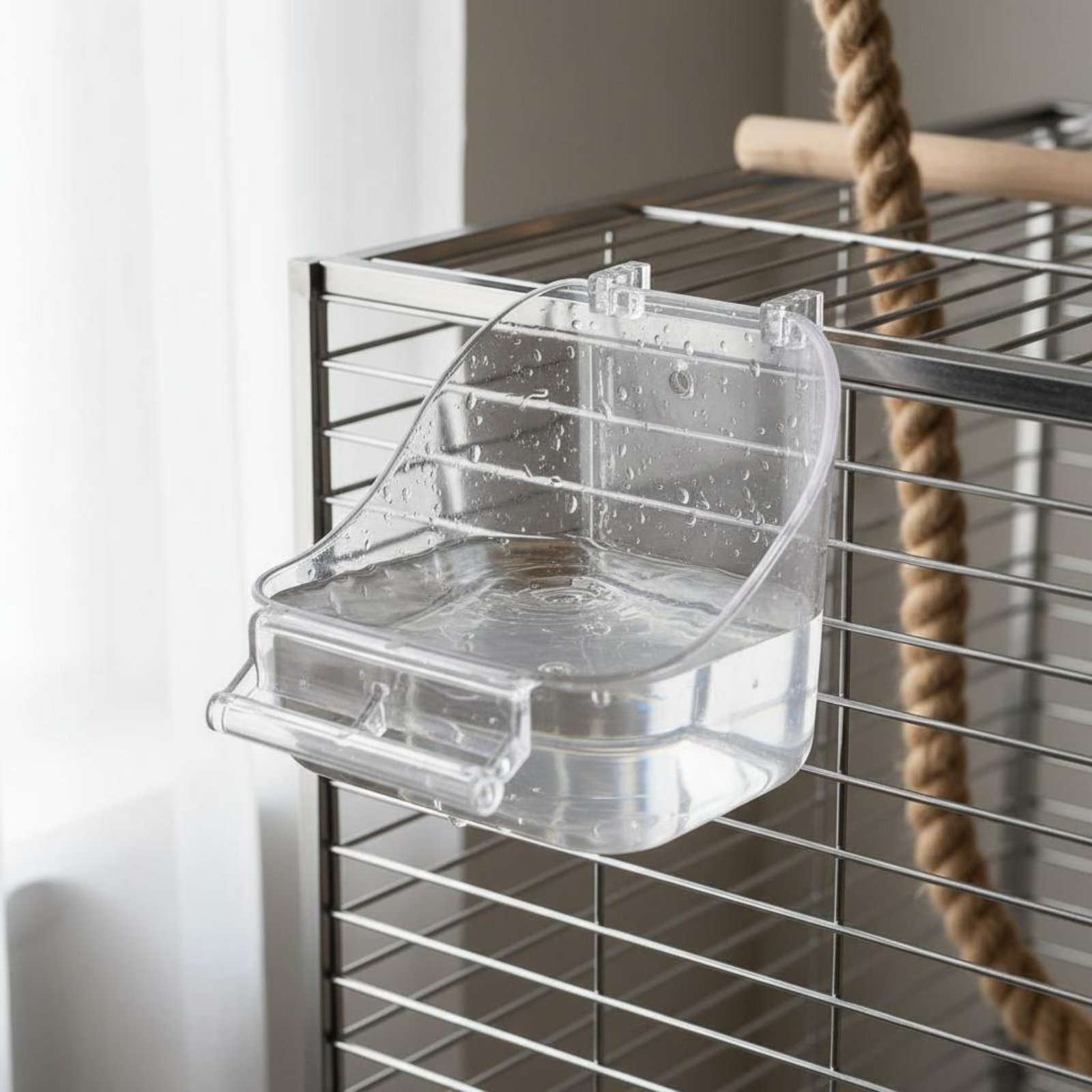 Bird Food Bowl Removable Enclo - огляд і ціна Pet Feeders