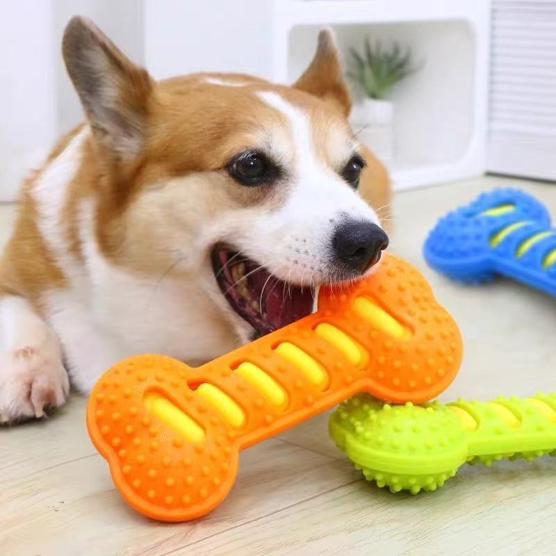 Rubber Bone Dog Molar Stick No - огляд і ціна Teeth Cleaning Dog Chew Bone