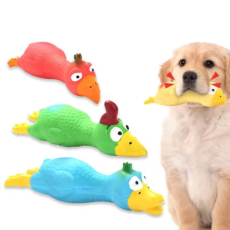 Cute Dog Squeak Toy Latex Chic - огляд і ціна Interactive Squeaky Plush Dog Toy
