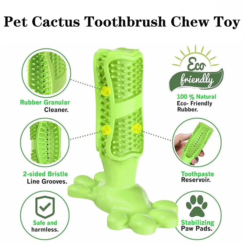 Pet Dog Cactus Interactive Rub - огляд і ціна Rubber Treat Dispensing Dog Toy