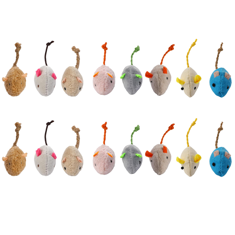16PCS Interactive Cat Mice Toy - огляд і ціна Catnip Interactive Plush Mouse