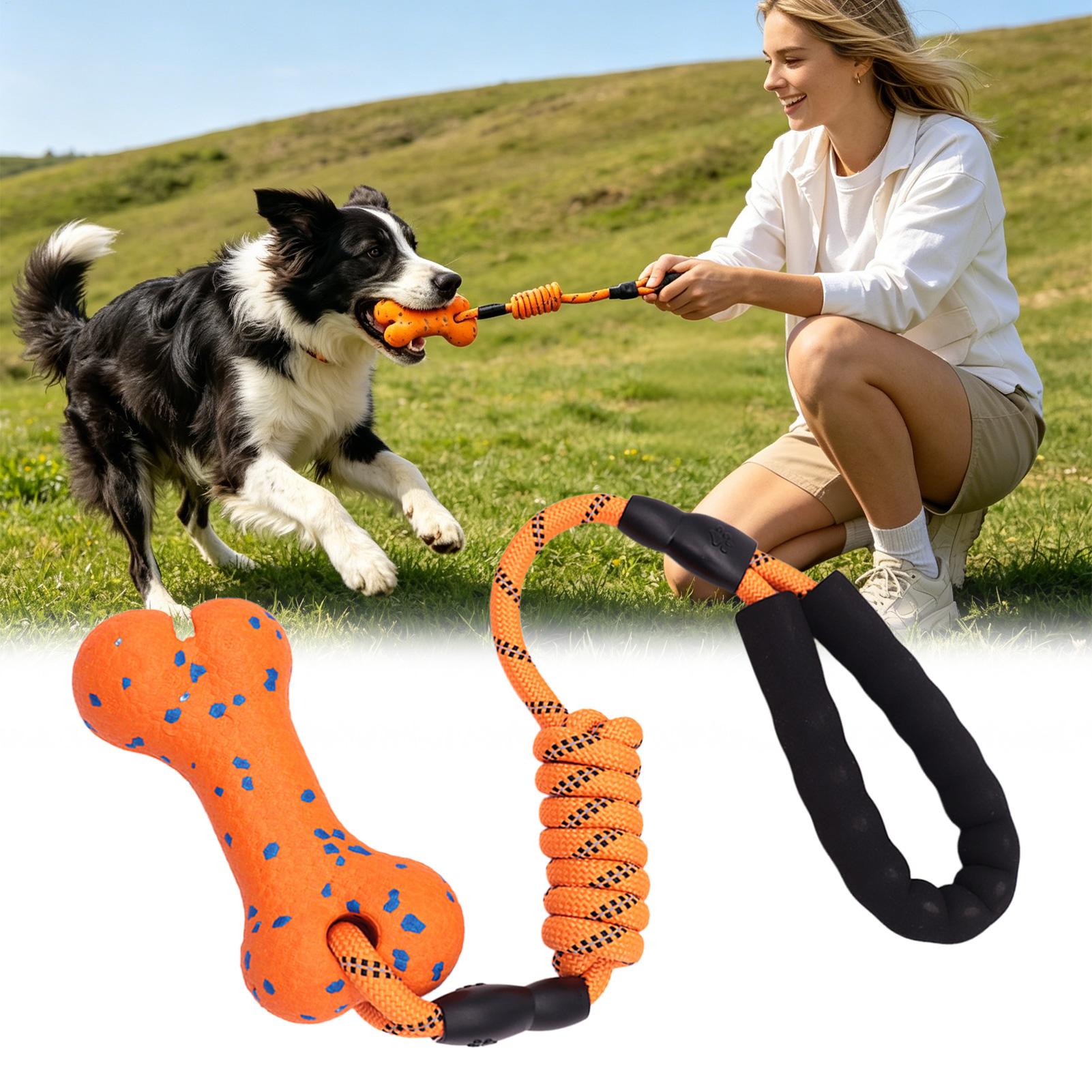 Rope Toy Chew Teething With Ha - огляд і ціна Dog Rope Toy Aggressive Chewers