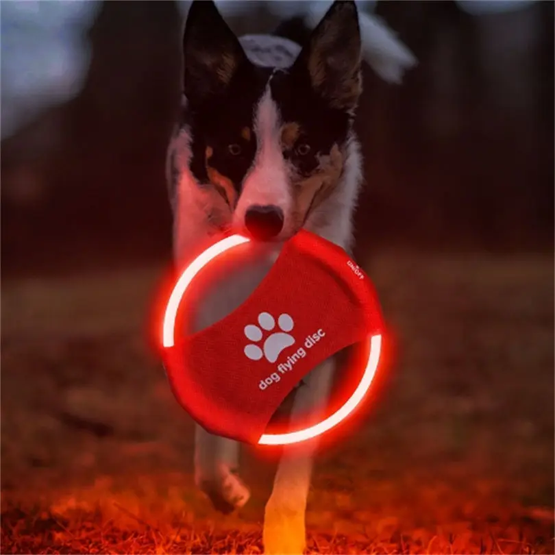Dog Toy LED Glowing Rechargeab - огляд і ціна Flying Disc Dog Training Toy