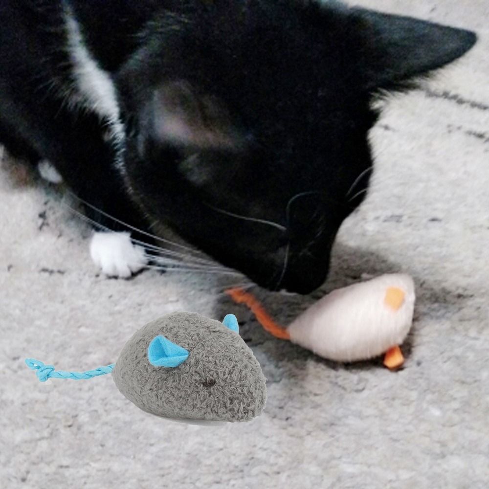2pcs Funny Plush Soft Interact - огляд і ціна Catnip Interactive Plush Mouse
