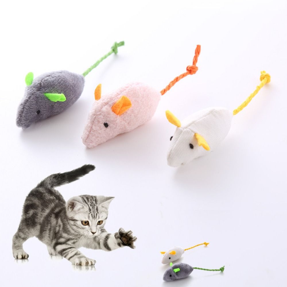 2pcs Funny Plush Soft Interact - огляд і ціна Catnip Interactive Plush Mouse
