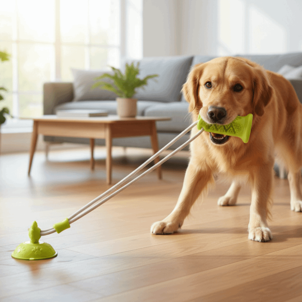 Bite-Resistant Dog Suction Cup - огляд і ціна Suction Cup Dog Tug Toy