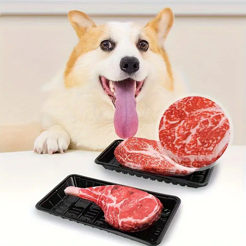 Simulated Steak Squeaky Dog To - огляд і ціна Teeth Cleaning Dog Chew Bone