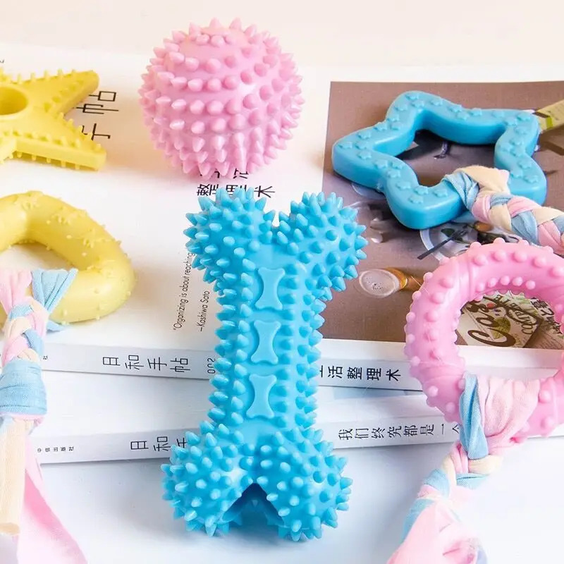 Durable Rubber Dog Chew Toy fo - огляд і ціна Teeth Cleaning Dog Chew Bone