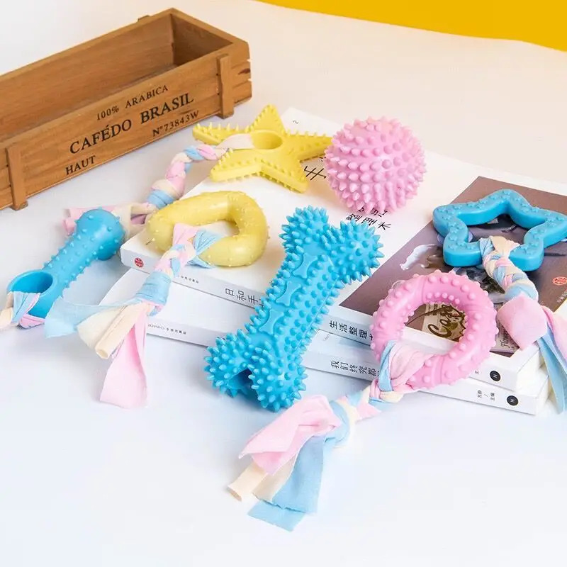 Durable Rubber Dog Chew Toy fo - огляд і ціна Teeth Cleaning Dog Chew Bone