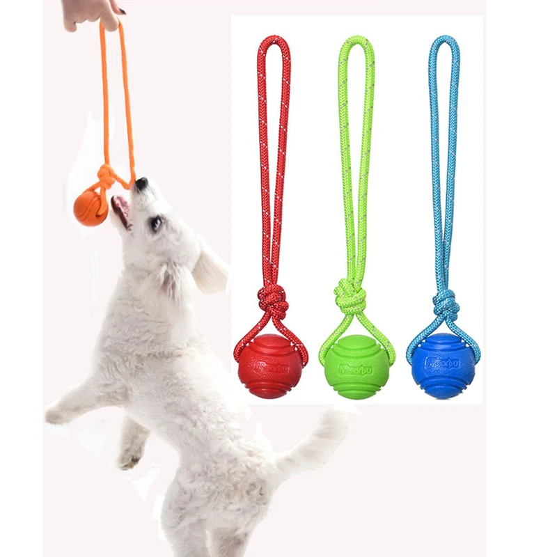 Dog Training Ball on Rope Cott - огляд і ціна Suction Cup Dog Tug Toy