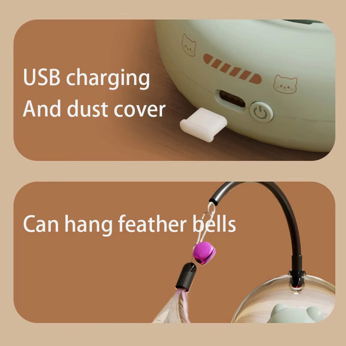 3-in-1 Automatic Cat Teaser Ro - огляд і ціна Laser Pointer Cat Toy Automatic