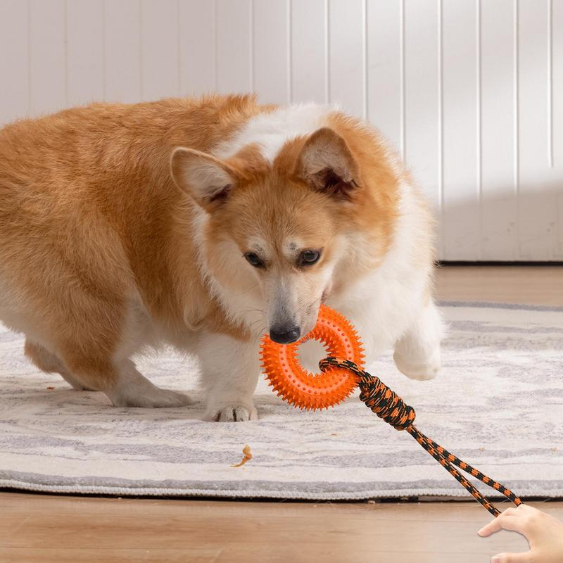 Squeaky Toys For Dogs Spiky Ri - огляд і ціна Dog Rope Toy Aggressive Chewers