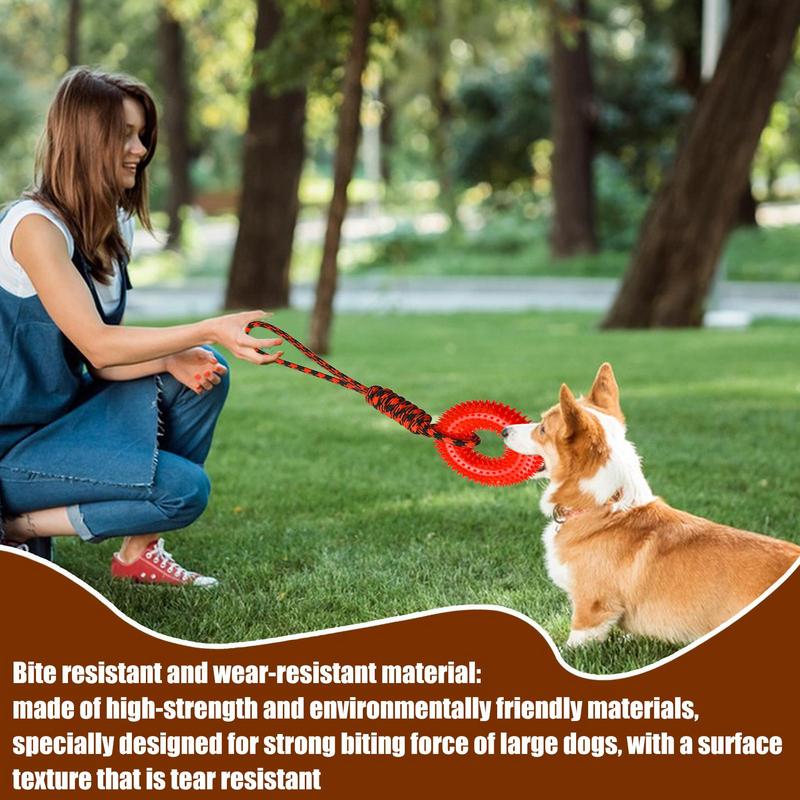 Squeaky Toys For Dogs Spiky Ri - огляд і ціна Dog Rope Toy Aggressive Chewers
