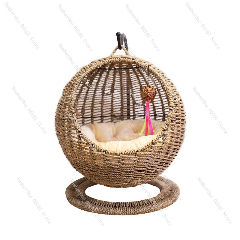 Rattan Cat Hanging Basket Bed  - огляд і ціна Pet Beds
