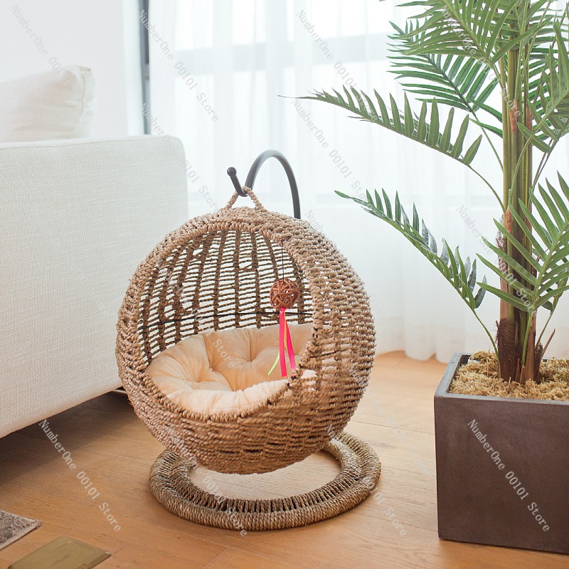 Rattan Cat Hanging Basket Bed  - огляд і ціна Pet Beds