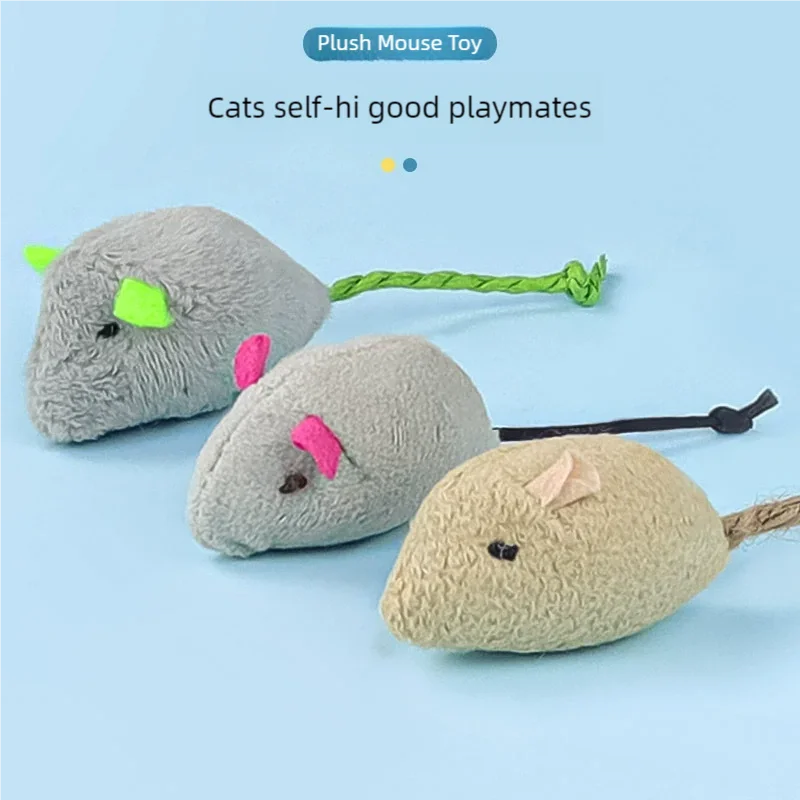 Pet Toy Catnip Mice Cats Toys  - огляд і ціна Catnip Interactive Plush Mouse