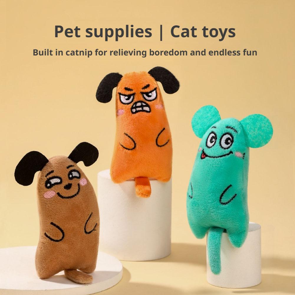 Cartoon Expression Cat Toys Pl - огляд і ціна Catnip Interactive Plush Mouse