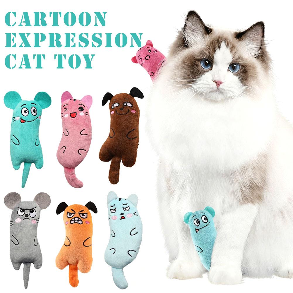 Cartoon Expression Cat Toys Pl - огляд і ціна Catnip Interactive Plush Mouse