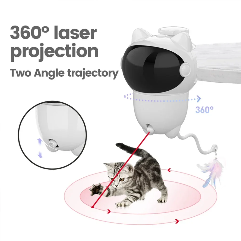 360 Interactive Cat Laser Toy  - огляд і ціна Laser Pointer Cat Toy Automatic