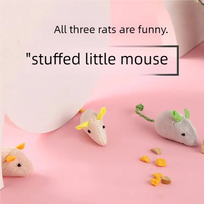 Catnip Mice Cat Toy Blue Gray  - огляд і ціна Catnip Interactive Plush Mouse