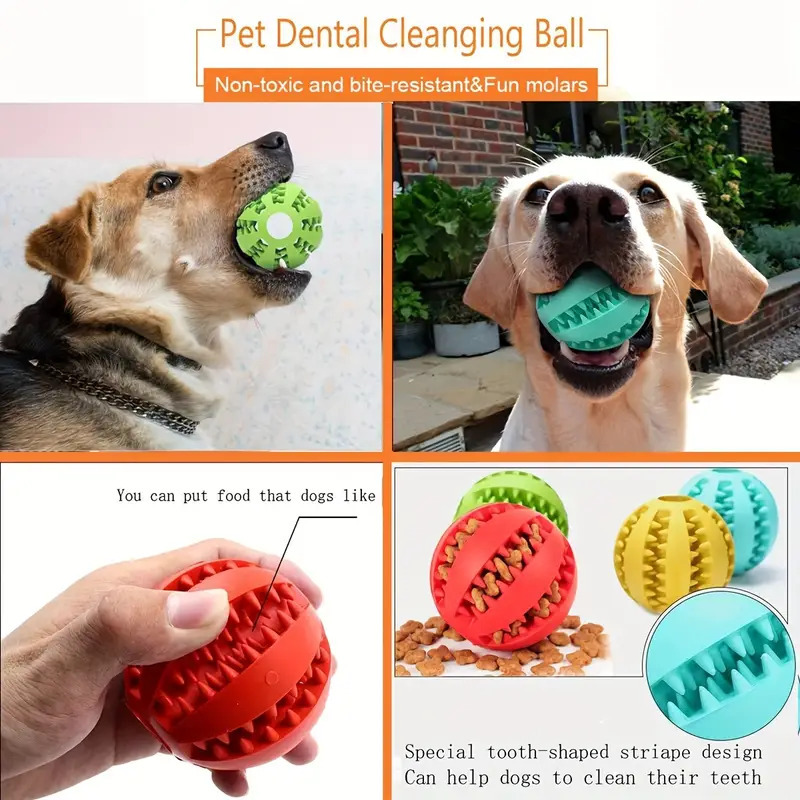 Interactive Dog Toy Ball Rubbe - огляд і ціна Rubber Treat Dispensing Dog Toy