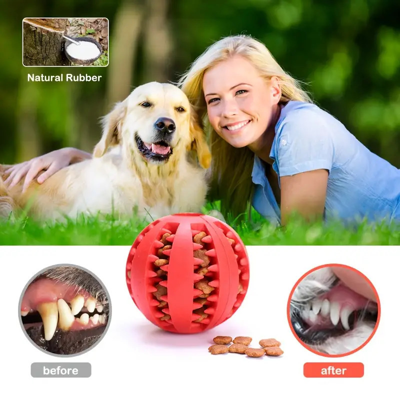 Interactive Dog Toy Ball Rubbe - огляд і ціна Rubber Treat Dispensing Dog Toy